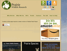 Tablet Screenshot of prairiewildlife.org